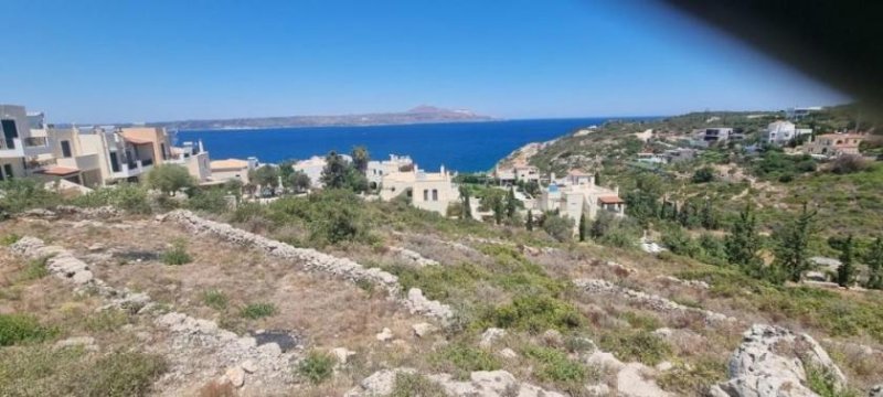 Plaka bei Chania Kreta, Plaka Chania: Großes Dorfgrundstück mit Meerblick Grundstück kaufen